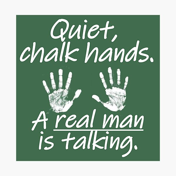 Item preview, 30 Rock -Quiet chalk hands - Jack  designed and sold by vossfish.