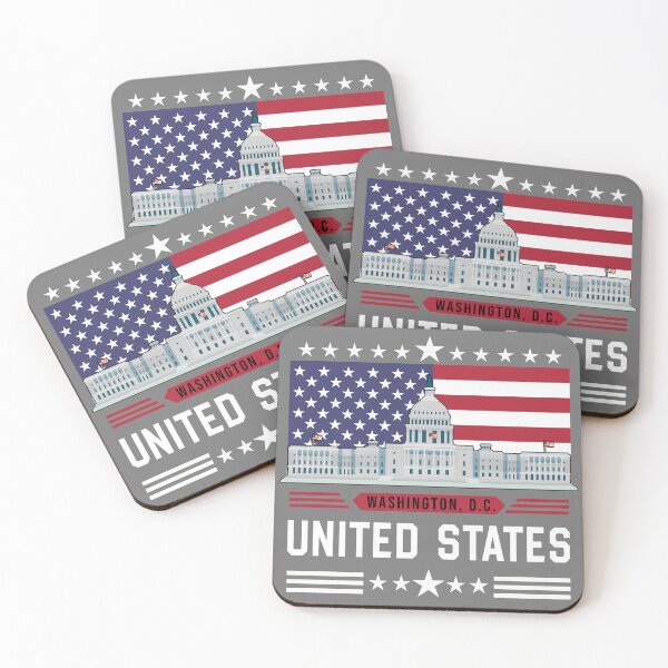 Item preview, Washington D.C. Capitol Building with American Flag designed and sold by mashmosh.