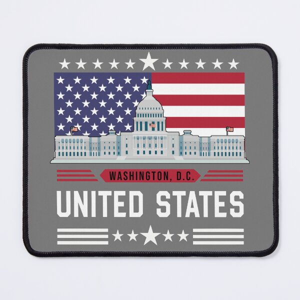 Item preview, Washington D.C. Capitol Building with American Flag designed and sold by mashmosh.