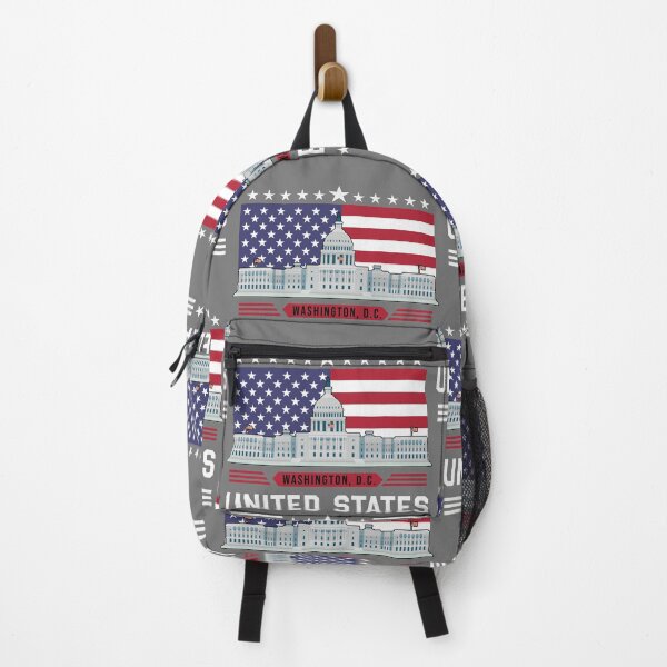 Item preview, Washington D.C. Capitol Building with American Flag designed and sold by mashmosh.