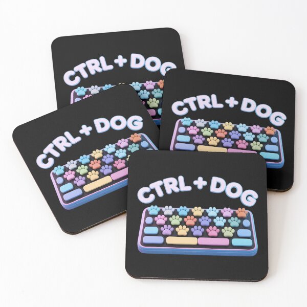 Item preview, CTRL + DOG – Cute Pastel Paw Keyboard  designed and sold by SamartkitDesign.