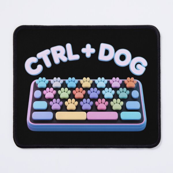 Item preview, CTRL + DOG – Cute Pastel Paw Keyboard  designed and sold by SamartkitDesign.