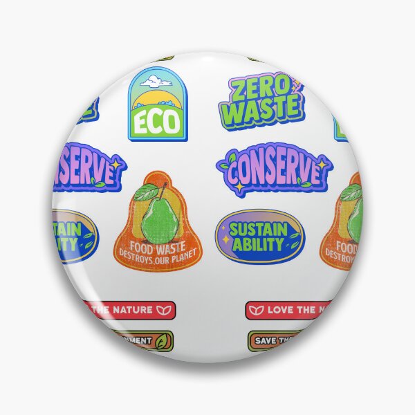 Item preview, Paquete de pegatinas Eco Warrior Zero Waste designed and sold by CapriCreatives.