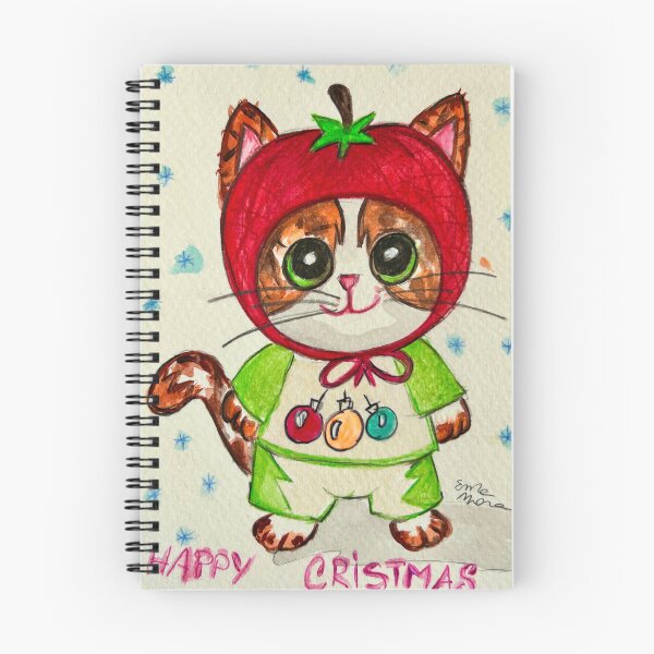 Item preview, Christmas tomato cat designed and sold by Erikamarzana.