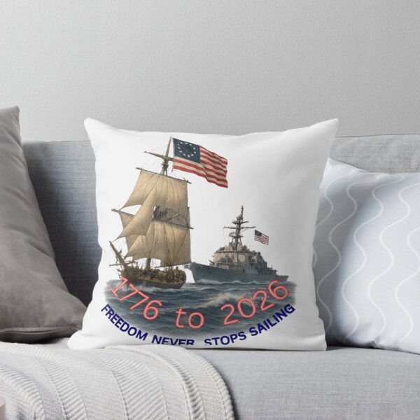 Item preview, 1776 to 2026 – Freedom Never Stops Sailing | Patriotic American Ship Tribute designed and sold by lineandlegacy.