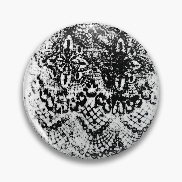 Item preview, Black Ink Grungy Lace Texture - Distressed White Goth Lace Pattern designed and sold by FiendDoll.