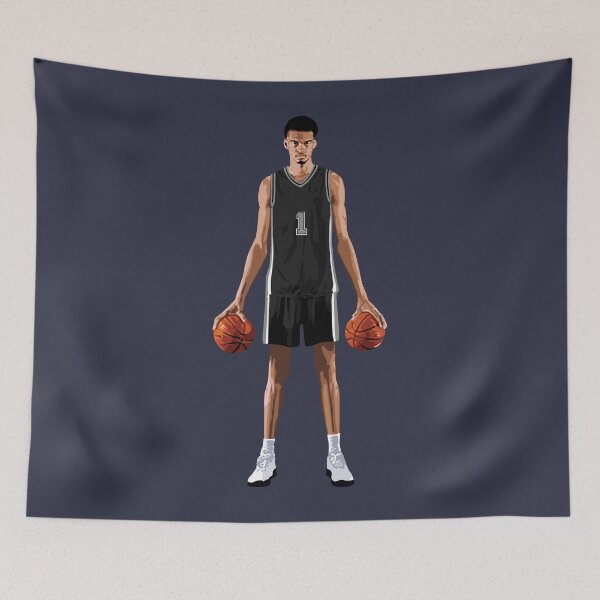 Item preview, Victor Wembanyama Vector Balls Black Qiangy designed and sold by qiangdade.