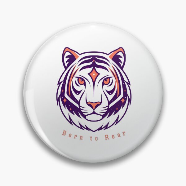 Item preview, Cosmic Tiger Spirit – Neon Tribal Tiger Head T-Shirt designed and sold by Mousy17.