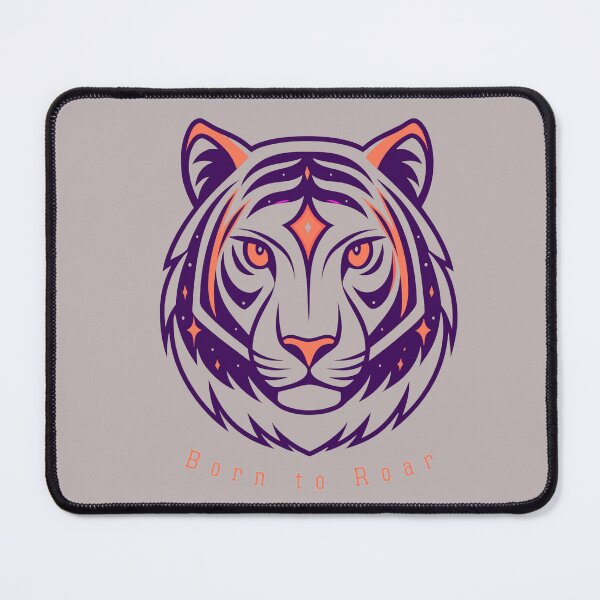 Item preview, Cosmic Tiger Spirit – Neon Tribal Tiger Head T-Shirt designed and sold by Mousy17.