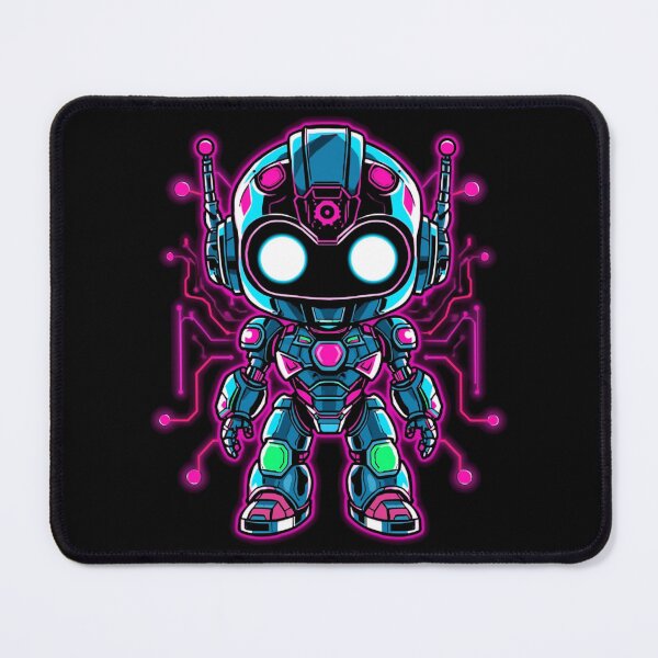 Item preview, Neon Cyber Robot – Futuristic Pop Art Street Style designed and sold by PLUSHIWORLDtm.