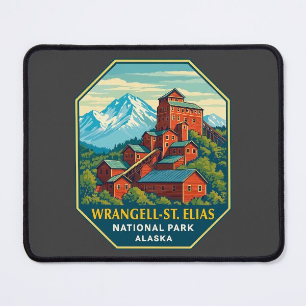 Item preview, Wrangell–St. Elias Alaska Mountain Sticker designed and sold by Ismeal Von.