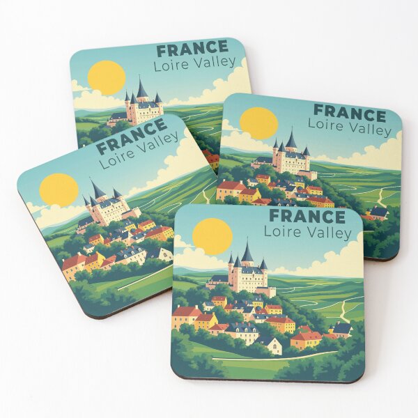 Item preview, A Nostalgic Classic Travel Poster – France Loire Valley designed and sold by Blok45.