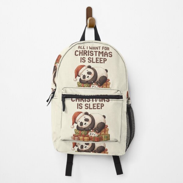 Item preview, All I Want For Christmas Is Sleep - Cute Sleeping Panda  designed and sold by AIDreamsArt.