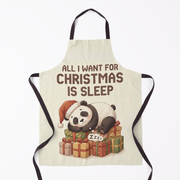 Item preview, All I Want For Christmas Is Sleep - Cute Sleeping Panda designed and sold by AIDreamsArt.