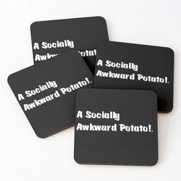 Item preview,  A Socially Awkward Potato – Funny Cute Introvert Quote designed and sold by EasyPrint25.