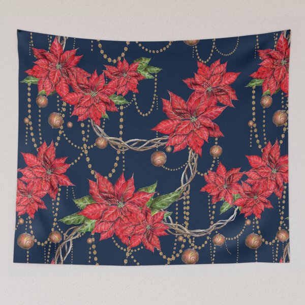 Artikelvorschau, Rote Weihnachtssternblume entworfen und verkauft von Art_By_Wing.