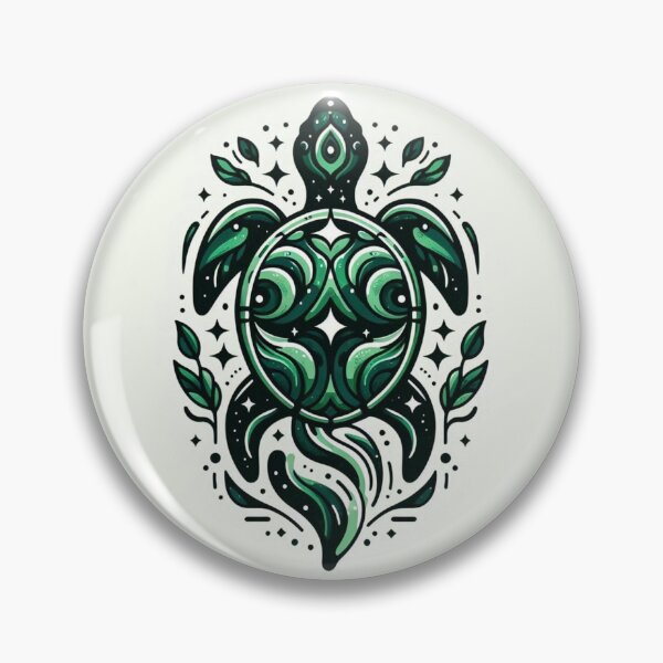 Item preview, Celestial Sacred Geometry Sea Turtle Illustration designed and sold by BigBlueArt.