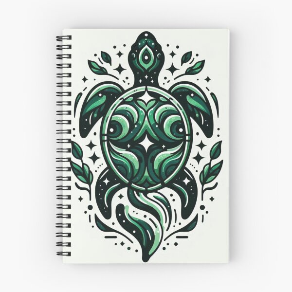 Item preview, Celestial Sacred Geometry Sea Turtle Illustration designed and sold by BigBlueArt.