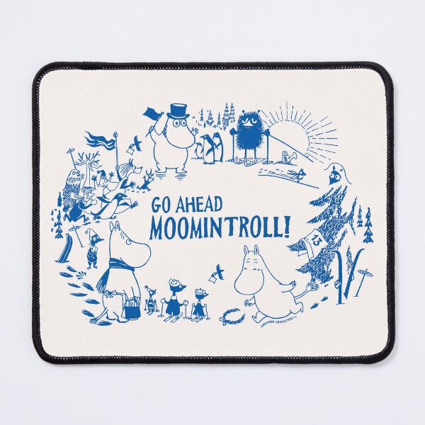 Item preview, Go Ahead Moomintroll Running Winter Sports Games designed and sold by MoominStore.