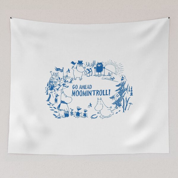 Item preview, Go Ahead Moomintroll Running Winter Sports Games designed and sold by MoominStore.