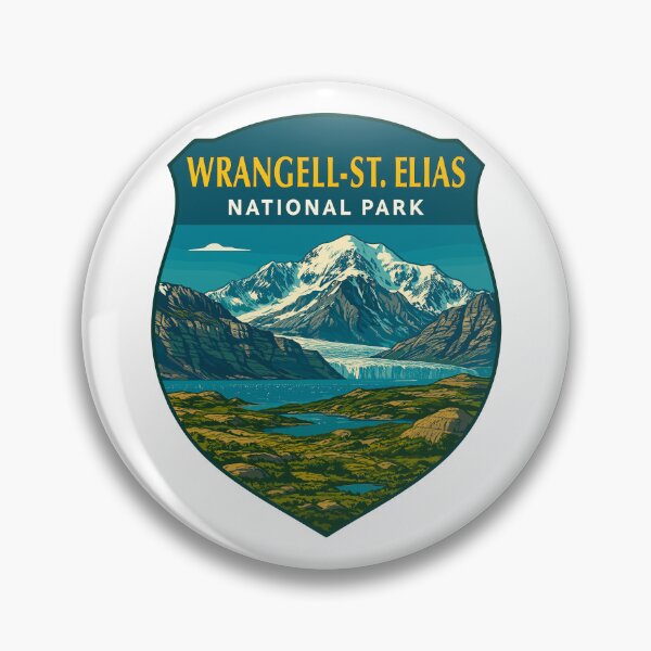 Item preview, Wrangell–St. Elias Alaska Mountain Sticker designed and sold by Ismeal Von.