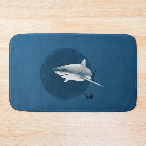 Item preview, Scuba diving with white shark in deep blue  designed and sold by Aurealis Creatief.