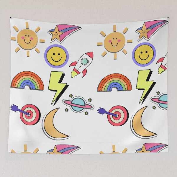 Item preview, Celestial Doodle Dreams – Cute Space Sticker Pack of 9 designed and sold by CapriCreatives.