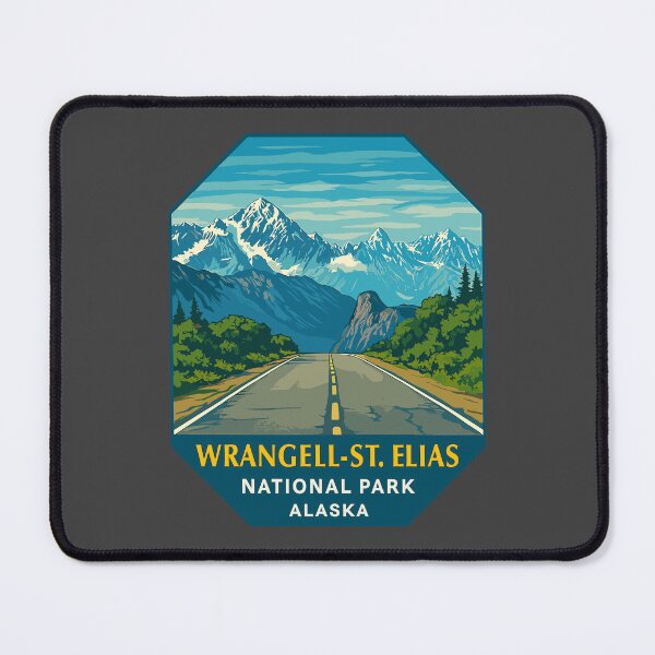Item preview, Wrangell–St. Elias Alaska Mountain Sticker designed and sold by Ismeal Von.