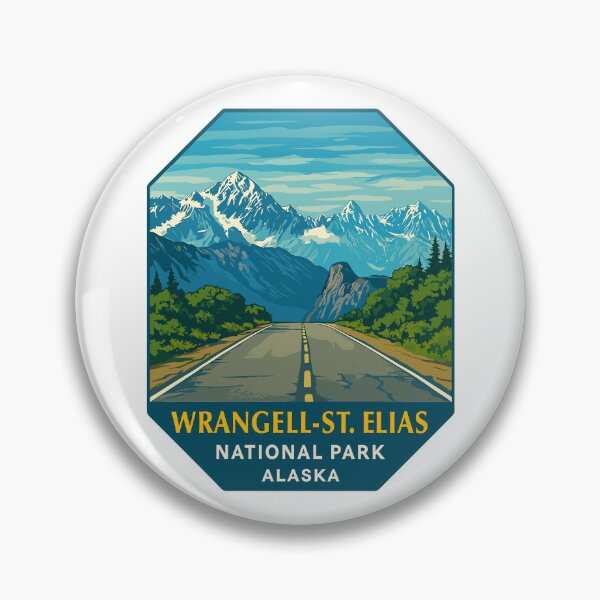 Item preview, Wrangell–St. Elias Alaska Mountain Sticker designed and sold by Ismeal Von.