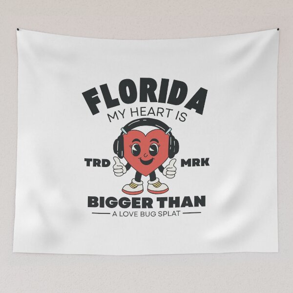 Item preview, Florida: bigger than a love bug splat designed and sold by Peerless-Prime.