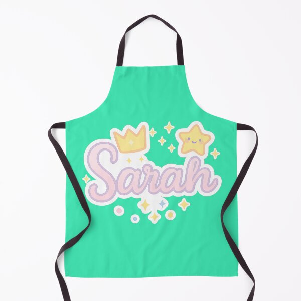 Item preview, Sarah Pastel Cute Name Sticker – Princess Crown & Kawaii Star designed and sold by Sksticker991.