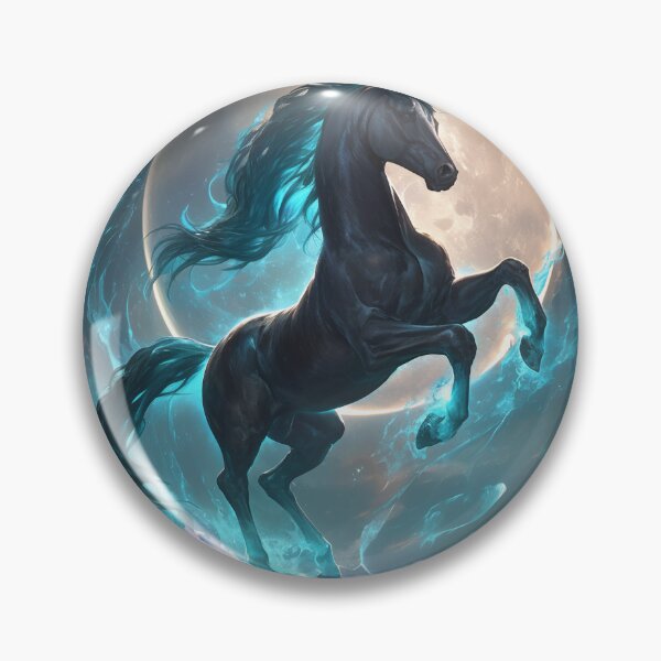 Item preview, Caballo espiritual celestial iluminado por la luna designed and sold by bubblegoth.