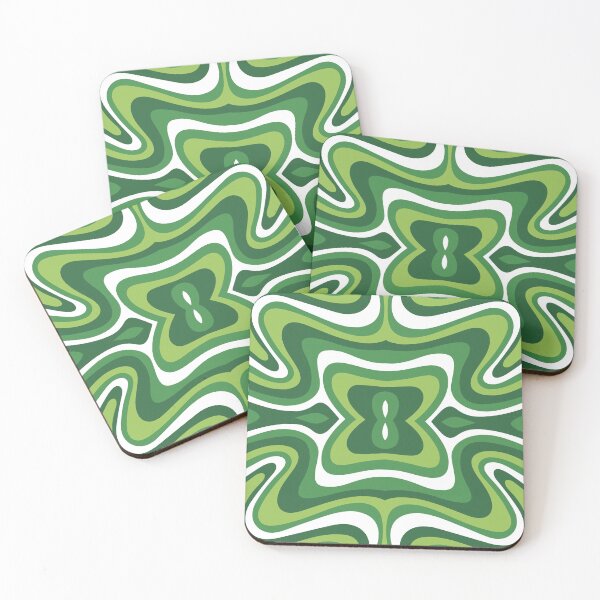 Item preview, green vintage pattern designed and sold by Wolagno.