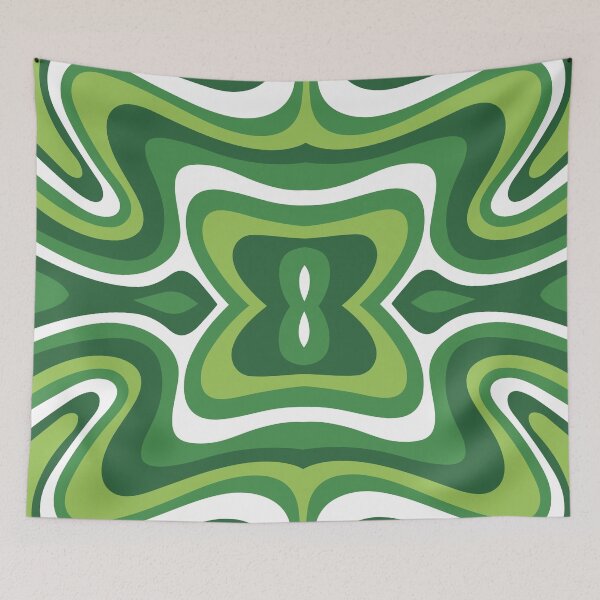 Item preview, green vintage pattern designed and sold by Wolagno.