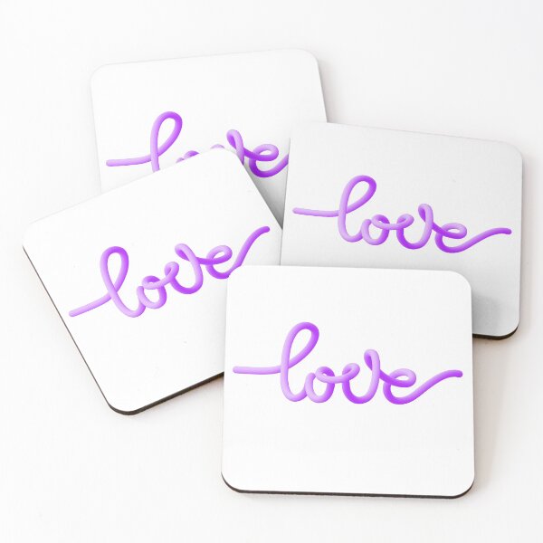 Item preview, 3d gradient calligraphic text LOVE designed and sold by zuperelectracat.