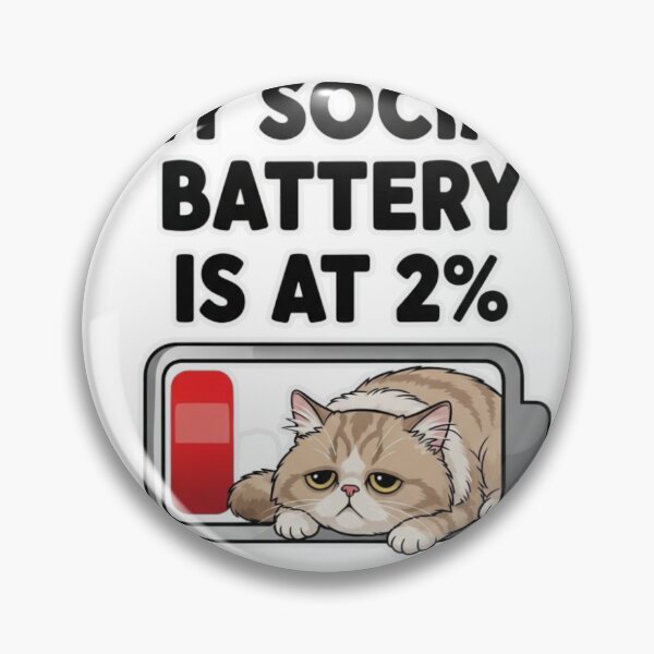 Item preview, My social battery is at 2% designed and sold by FitEnvy.