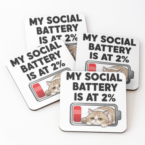 Item preview, My social battery is at 2% designed and sold by FitEnvy.