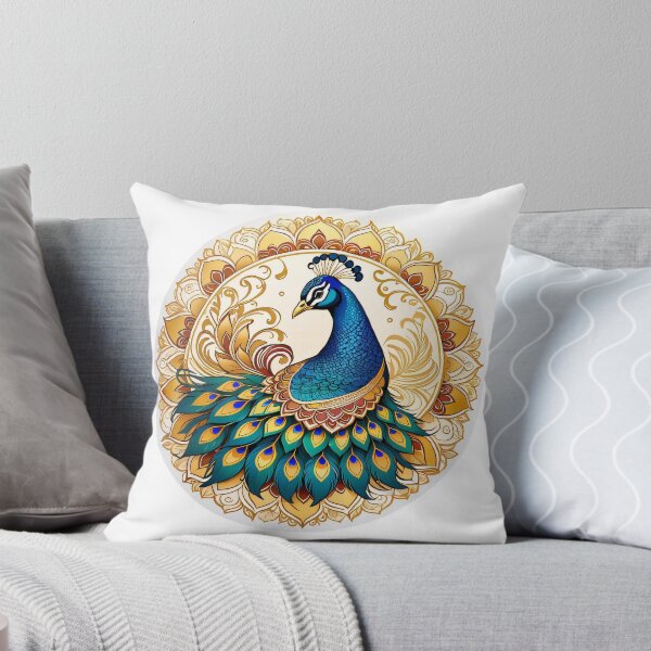 Item preview, Peacock Mandala Indian Sticker designed and sold by shashank3d.