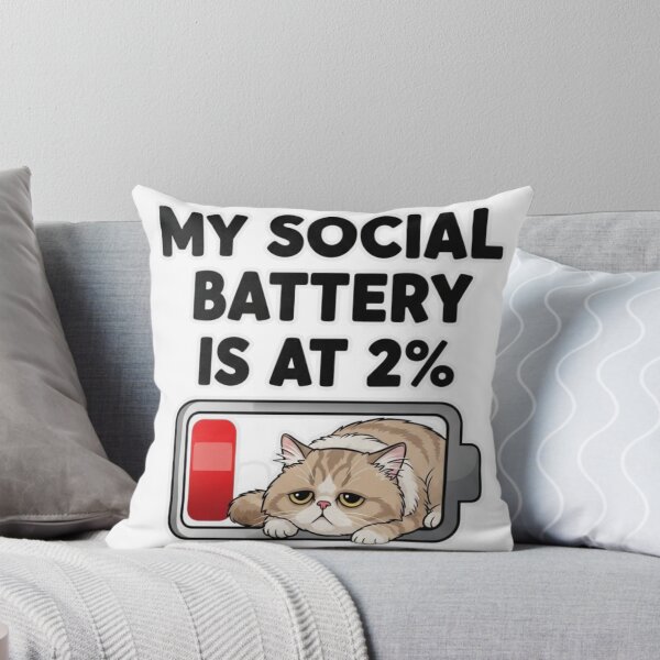 Item preview, My social battery is at 2% designed and sold by FitEnvy.