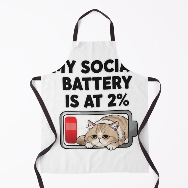 Item preview, My social battery is at 2% designed and sold by FitEnvy.