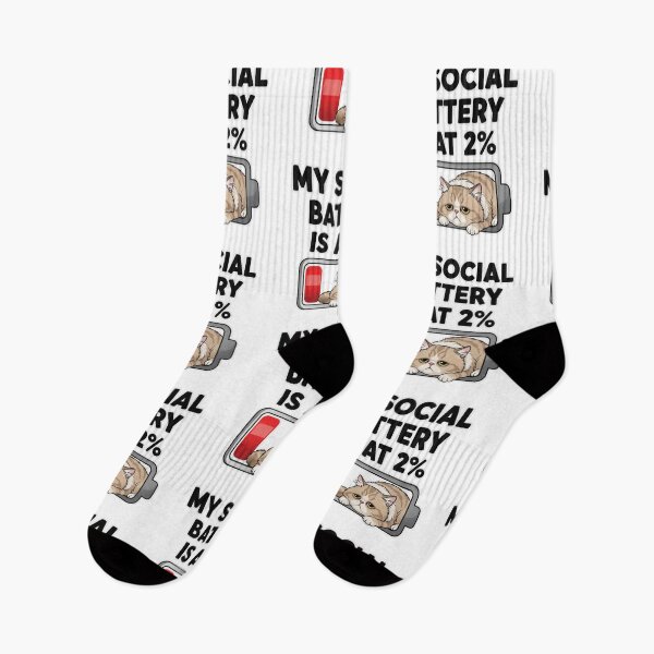 Item preview, My social battery is at 2% designed and sold by FitEnvy.