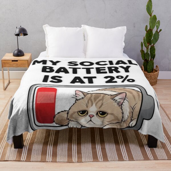 Item preview, My social battery is at 2% designed and sold by FitEnvy.