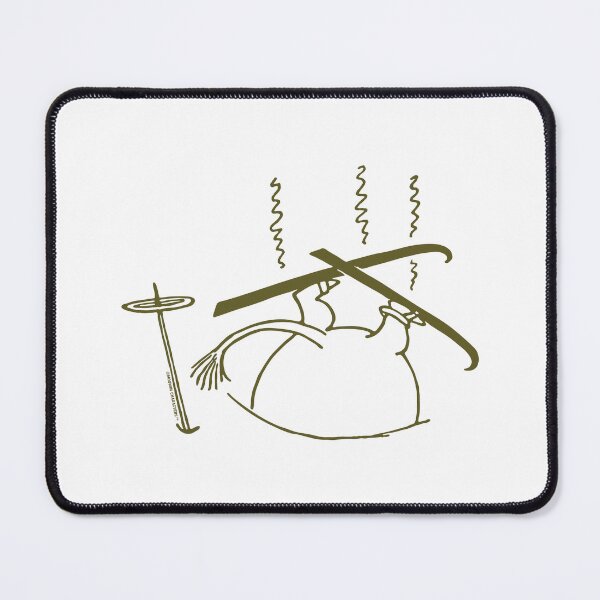 Item preview, Olive Skiing Moomintroll Stuck In Snow Winter Games designed and sold by MoominStore.