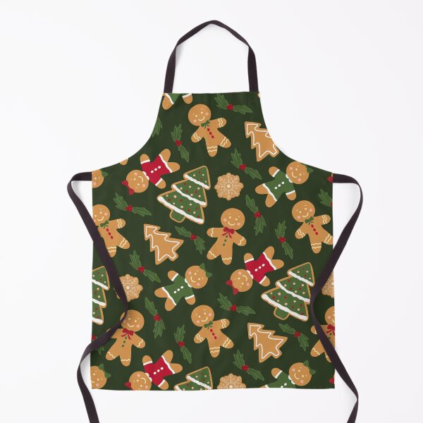 Item preview, Cute Festive Christmas Cookies on Green designed and sold by Lindsay Marie Patterns.