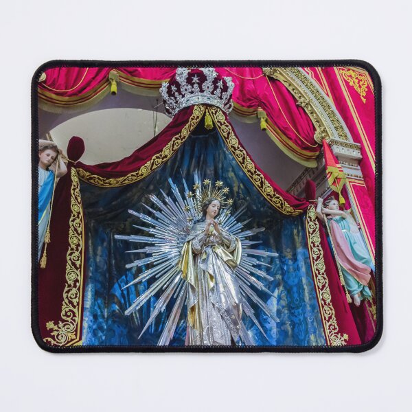 Item preview, Virgin Mary Statue With Radiant Halo and Angels designed and sold by Nmallia.