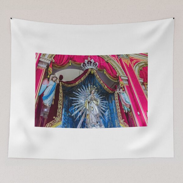 Item preview, Virgin Mary Statue With Radiant Halo and Angels designed and sold by Nmallia.
