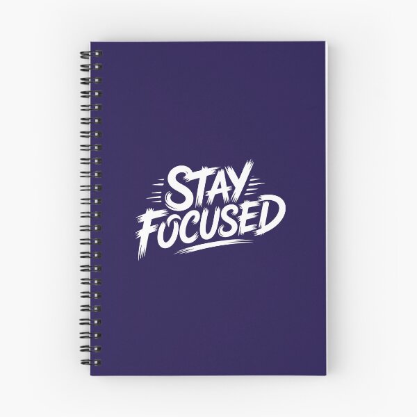 Item preview, Stay Focused – Bold Motivational Brush Typography Design designed and sold by Hussenb.