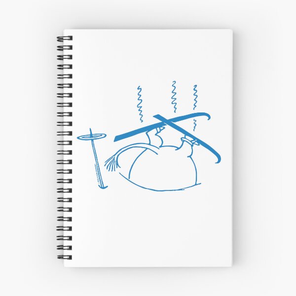 Item preview,  Blue Skiing Moomintroll Stuck In Snow Winter Games designed and sold by MoominStore.