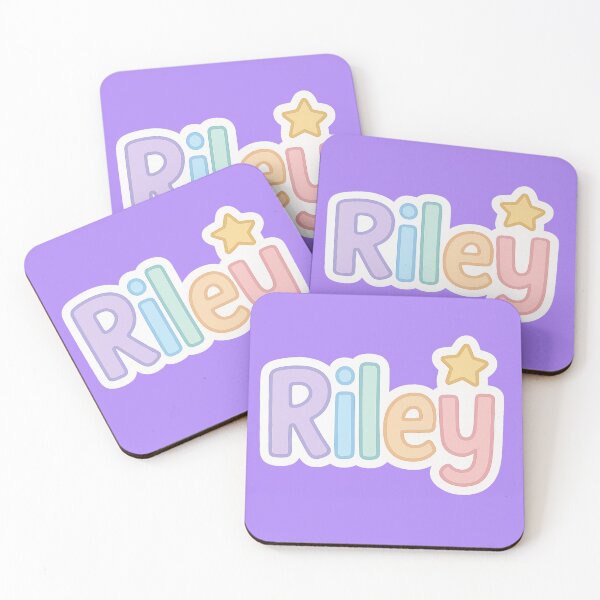 Item preview, Riley Pastel Name Sticker – Cute Kawaii Rainbow Letters & Star designed and sold by Sksticker991.