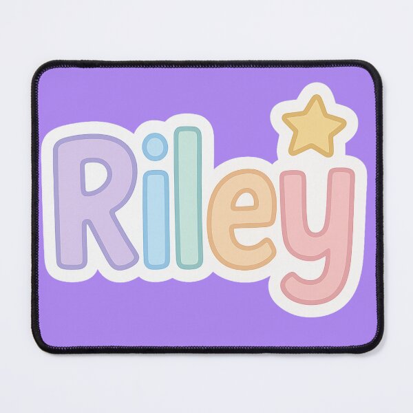 Item preview, Riley Pastel Name Sticker – Cute Kawaii Rainbow Letters & Star designed and sold by Sksticker991.